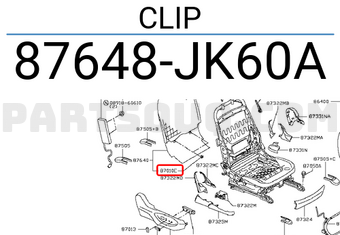 Nissan 87648JK60A CLIP