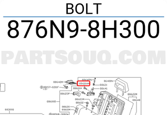 Nissan 876N98H300 BOLT