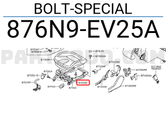 Nissan 876N9EV25A BOLT-SPECIAL