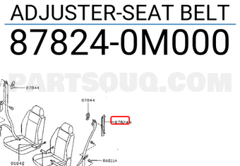 Nissan 878240M000 ADJUSTER-SEAT BELT