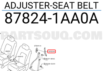 Nissan 878241AA0A ADJUSTER-SEAT BELT
