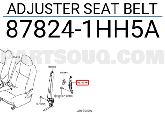 Nissan 878241HH5A ADJUSTER SEAT BELT