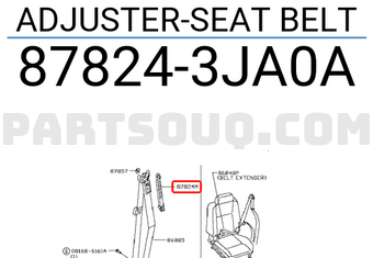 Nissan 878243JA0A ADJUSTER-SEAT BELT