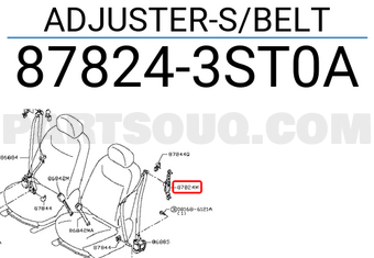 Nissan 878243ST0A ADJUSTER-S/BELT