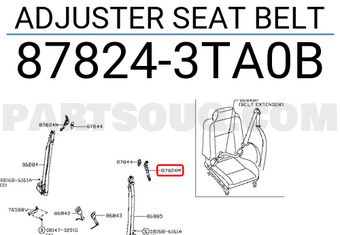 Nissan 878243TA0B ADJUSTER SEAT BELT