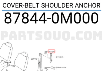 Nissan 878440M000 COVER-BELT SHOULDER ANCHOR