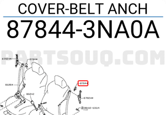 Nissan 878443NA0A COVER-BELT ANCH