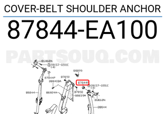 Nissan 87844EA100 COVER-BELT SHOULDER ANCHOR