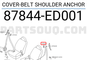 Nissan 87844ED001 COVER-BELT SHOULDER ANCHOR
