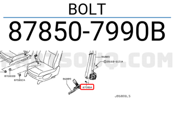 Nissan 878507990B BOLT