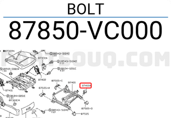 Nissan 87850VC000 BOLT