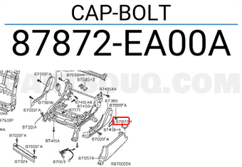 Nissan 87872EA00A CAP-BOLT