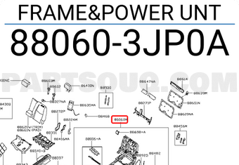 Nissan 880603JP0A FRAME&POWER UNT