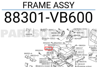 Nissan 88301VB600 FRAME ASSY
