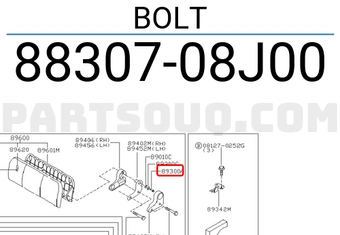 Nissan 8830708J00 BOLT
