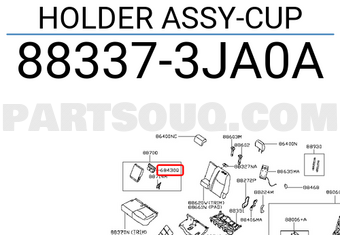 Nissan 883373JA0A HOLDER ASSY-CUP