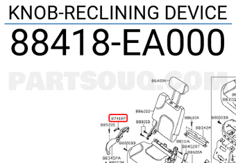Nissan 88418EA000 KNOB-RECLINING DEVICE