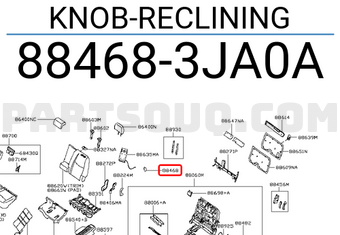 Nissan 884683JA0A KNOB-RECLINING