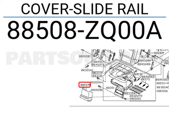 Nissan 88508ZQ00A COVER-SLIDE RAIL