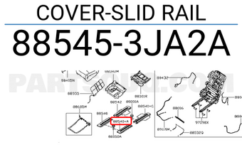 Nissan 885453JA2A COVER-SLID RAIL