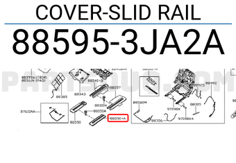 Nissan 885953JA2A COVER-SLID RAIL