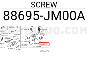Nissan 88695JM00A SCREW