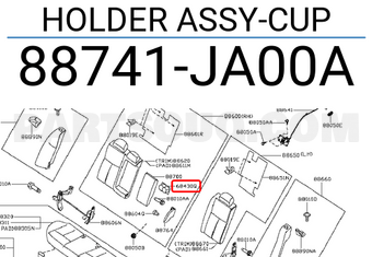 Nissan 88741JA00A HOLDER ASSY-CUP