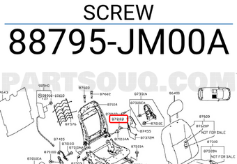 Nissan 88795JM00A SCREW