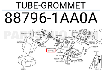 Nissan 887961AA0A TUBE-GROMMET