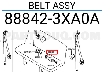 Nissan 888423XA0A BELT ASSY