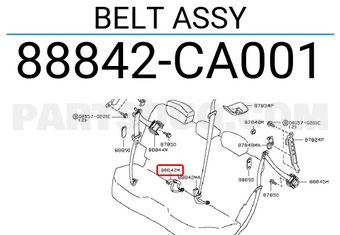 Nissan 88842CA001 BELT ASSY