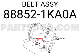 Nissan 888521KA0A BELT ASSY
