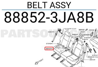 Nissan 888523JA8B BELT ASSY