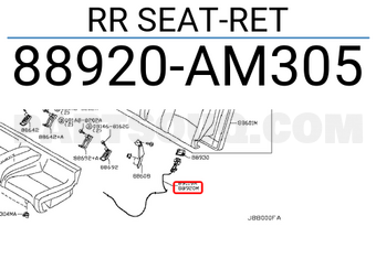 Nissan 88920AM305 RR SEAT-RET