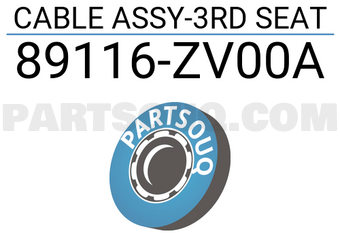 Nissan 89116ZV00A CABLE ASSY-3RD SEAT