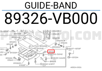 Nissan 89326VB000 GUIDE-BAND