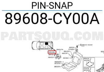 Nissan 89608CY00A PIN-SNAP