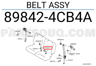 Nissan 898424CB4A BELT ASSY
