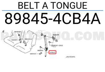Nissan 898454CB4A BELT A TONGUE