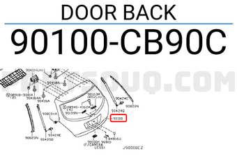 Nissan 90100CB90C DOOR BACK