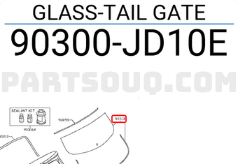 Nissan 90300JD10E GLASS-TAIL GATE