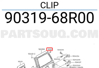 Nissan 9031968R00 CLIP