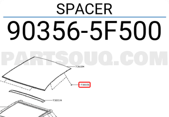 Nissan 903565F500 SPACER
