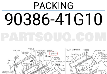 Nissan 9038641G10 PACKING