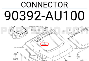 Nissan 90392AU100 CONNECTOR