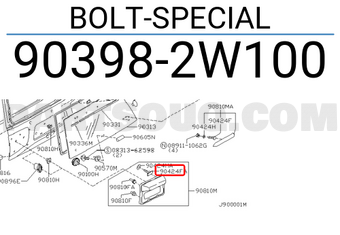 Nissan 903982W100 BOLT-SPECIAL