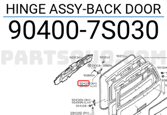 Nissan 904007S030 HINGE ASSY-BACK DOOR