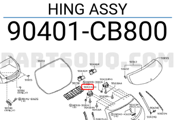 Nissan 90401CB800 HING ASSY