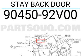Nissan 9045092V00 STAY BACK DOOR