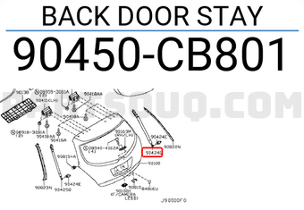 Nissan 90450CB801 BACK DOOR STAY